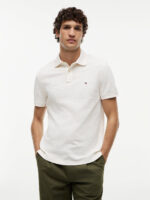Polo 1985 regular fit in piqué Uomo Tommy Hilfiger Avorio art. MW0MW17770 Z00