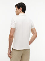 Polo Slim fit in piqué di cotone Uomo Tommy Hilfiger Avorio art. MW0MW17771 Z00 - immagine 2