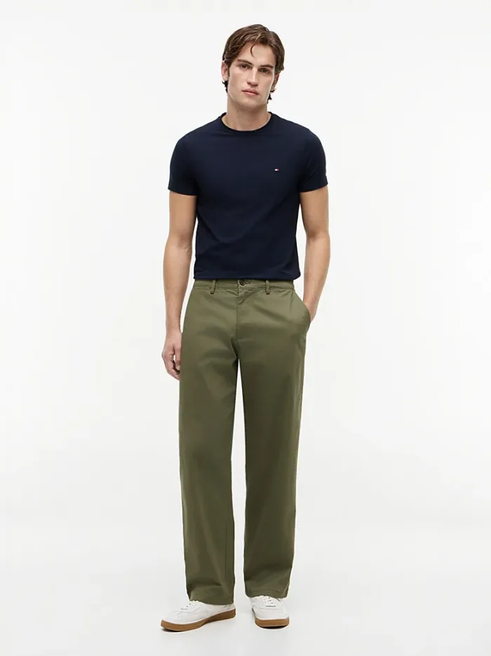 T-shirt Uomo Tommy Hilfiger Slim fit Blu in Cotone con Bandierina cod MW0MW27539 DW5, foto 2 di 5