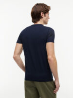 T-shirt Uomo Tommy Hilfiger Slim fit Bianco in Cotone con Bandierina cod MW0MW27539 DW5 - immagine 4