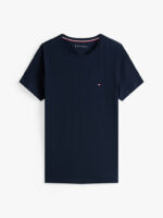 T-shirt Uomo Tommy Hilfiger Slim fit Bianco in Cotone con Bandierina cod MW0MW27539 DW5 - immagine 5