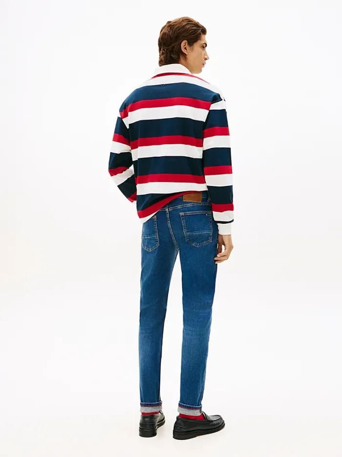 Jeans Slim Uomo Tommy Hilfiger Bleecker Lavaggio Medio art. MW0MW39041 1CX, foto 3 di 3