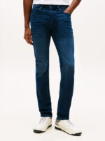 Jeans Slim Uomo Tommy Hilfiger Bleecker Lavaggio Blu Scuro art. MW0MW39042 1CV - immagine 2