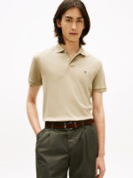 Polo Regular Fit in Maglina Cotone Uomo Tommy Hilfiger Beige art. MW0MW39994 M03 - immagine 2