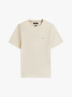 T-shirt Uomo Tommy Hilfiger Avorio con Logo Frontale art. MW0MW39995 ACG - immagine 3