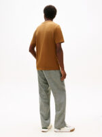 T-shirt Uomo Tommy Hilfiger Regular fit Beige Khaki in Cotone con Bandierina cod MW0MW39995 GWP - immagine 2