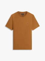 T-shirt Uomo Tommy Hilfiger Regular fit Beige Khaki in Cotone con Bandierina cod MW0MW39995 GWP - immagine 3