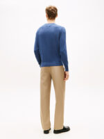 Maglioncino Girocollo in Cotone Uomo Tommy Hilfiger Blu Avion art. MW0MW39999 DVI - immagine 3