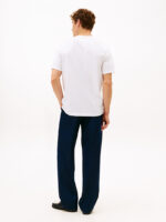 T-shirt Uomo Tommy Hilfiger Regular fit Bianco in Jersey con Grafica Frontale cod MW0MW41455 YBR - immagine 2