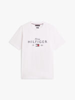 T-shirt Uomo Tommy Hilfiger Regular fit Bianco in Jersey con Grafica Frontale cod MW0MW41455 YBR - immagine 3