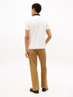 Polo regular fit in piqué Uomo Tommy Hilfiger Bianca con ricamo sul colletto art. MW0MW41605 YBL - immagine 2