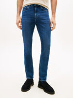 Jeans Slim Uomo Tommy Hilfiger Bleecker Lavaggio Medio Scuro art. MW0MW41905 1BM - immagine 2