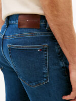 Jeans Slim Uomo Tommy Hilfiger Bleecker Lavaggio Medio Scuro art. MW0MW41905 1BM - immagine 3