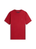 T-shirt Regular Fit Global Stripe in jersey Uomo Tommy Hilfiger Rossa art. MW0MW42393 XIT - immagine 3
