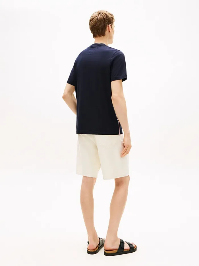 T-shirt Regular Fit Global Stripe in jersey Uomo Tommy Hilfiger Blu art. MW0MW42393 DW5, foto 2 di 3