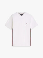 T-shirt Regular Fit Global Stripe in jersey Uomo Tommy Hilfiger Bianco art. MW0MW42393 YBR - immagine 3