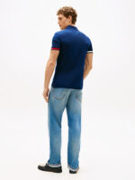 Polo Slim Fit in Maglina Cotone Uomo Tommy Hilfiger Blu art. MW0MW42743 DCC - immagine 4