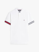 Polo Slim Fit in Maglina Cotone Uomo Tommy Hilfiger Bianca art. MW0MW42743 YBR