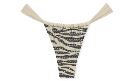 Slip Brasiliana Mc2 Saint Barth art. Noelle Shiny Strass Zebra 1000