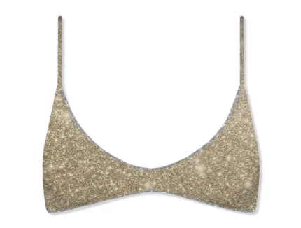 Bralette Mc2 Saint Barth Oro art. Paloma Overlock Lurex Gold SIlver