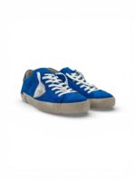 Sneakers Uomo Philippe Model Paris Prsx in Camoscio Blu Elettrico e Spoiler Blu art. PRLU XS17 - immagine 2