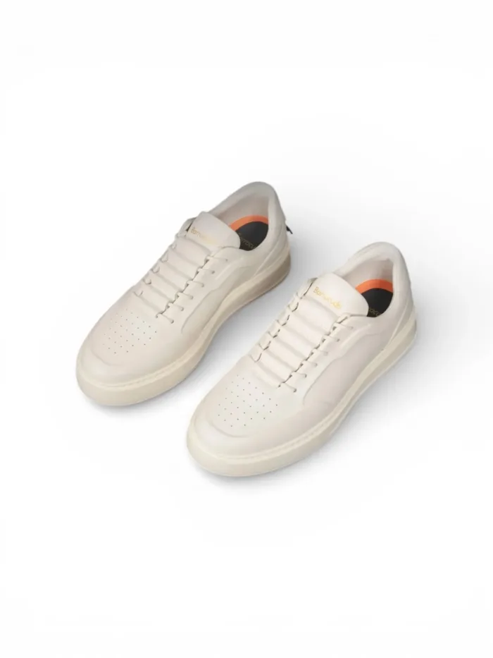 Sneakers Uomo Barracuda Phoenix in Pelle Bianca art. BU3510A V2093 White, foto 2 di 4