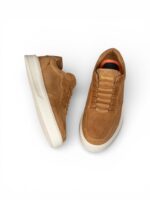 Sneakers Uomo Barracuda Phoenix in Camoscio Traforato Cuoio art. BU3612A V2753 Rhum - immagine 3