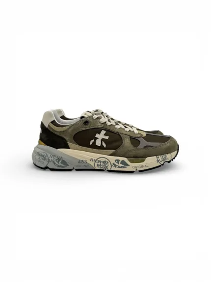 Sneakers Premiata Uomo In Camoscio e Nylon Verde art. Mase25 8022