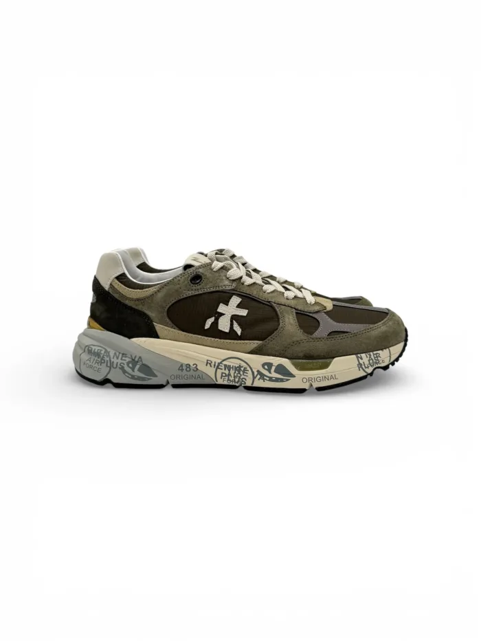 Sneakers Premiata Uomo In Camoscio e Nylon Verde art. Mase25 8022, foto 1 di 5
