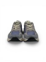 Sneakers Premiata Uomo in Camoscio Grigio e Nylon Blu art. Moerun 8077 - immagine 3