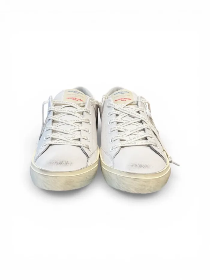 Sneakers Uomo Philippe Model Paris Prsx in Pelle Bianca art. PRLU FG01, foto 3 di 5