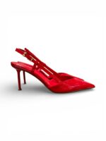 Slingback Sergio Levantesi in Vernice Rossa Tacco 8 cm art. Giulia6 Vernice Rosso