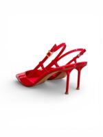 Slingback Sergio Levantesi in Vernice Rossa Tacco 8 cm art. Giulia6 Vernice Rosso - immagine 4