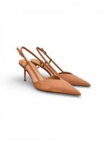 Slingback Sergio Levantesi in Vernice Nude Tacco 8 cm art. Giulia6 Vernice Nude - immagine 2