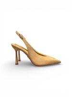 Slingback Sergio Levantesi in Camoscio Sabbia Tacco 9,5 cm art. Mole6 Camoscio Sand