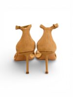 Sandalo Sergio Levantesi in Camoscio Sabbia Tacco 7,5 cm art. Goldie6 Camoscio Sand - immagine 5