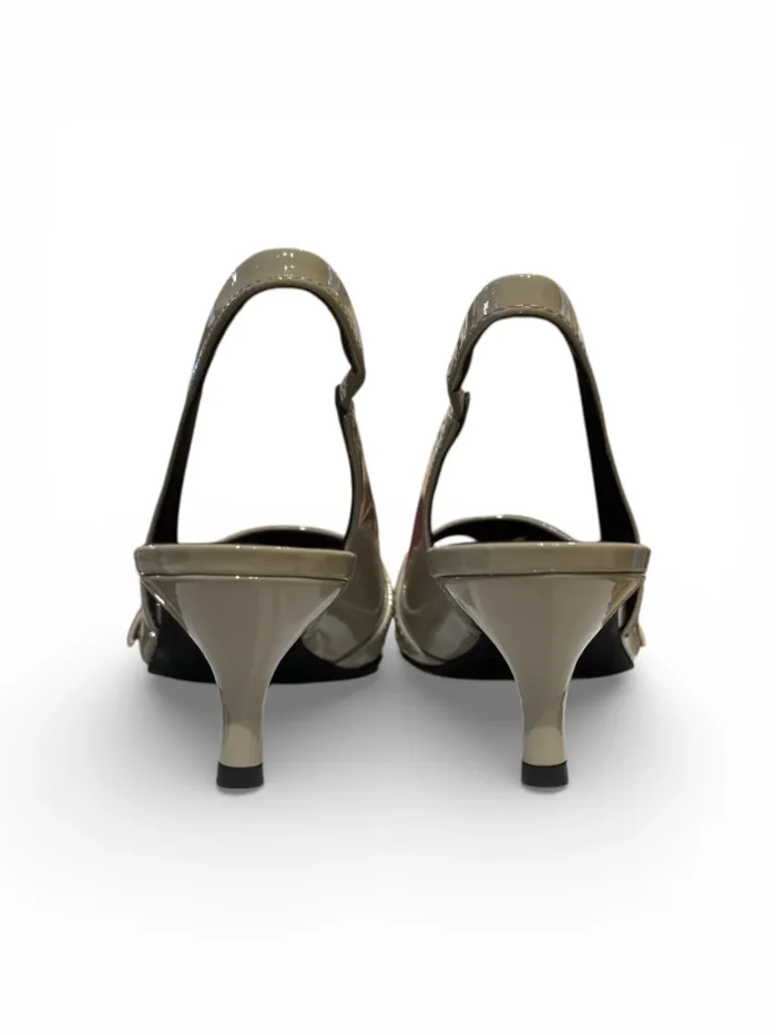Slingback Furla in Vernice Tortora Tacco 7 cm art. YK50SFE-X70000, foto 5 di 6