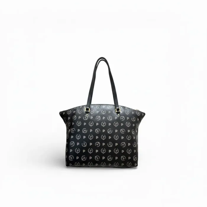 Shopping Pollini In Pelle Re-Heritage Nera con Cerniera TE8547PP0NQ2D00A, foto 3 di 3