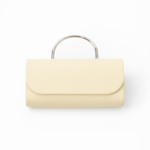 Borsa a Mano Media Salce Con Tracolla Color Giallo Pastello Manico in Metallo art. Pitus Metal Medium Yellow