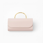Borsa a Mano Media Salce Con Tracolla Color Rosa Pastello Manico in Metallo art. Pitus Metal Medium Pink