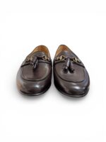 Mocassino Uomo con Fibbia e Nappine Barrett In Pelle Testa di Moro Con Fondo Cuoio e Gomma Antiscivolo Art. 251U054.1 - immagine 3