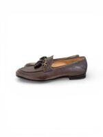 Mocassino Uomo con Fibbia e Nappine Barrett In Pelle Testa di Moro Con Fondo Cuoio e Gomma Antiscivolo Art. 251U054.1 - immagine 5