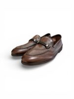 Mocassino Uomo Barrett In Pelle Morbidissima Testa di Moro Produzione a Sacchetto Fondo Gomma cod. 241U012.19 - immagine 4