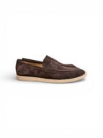 Mocassino Uomo Barrett In Camoscio Testa di Moro Con Fondo Gomma Antiscivolo Art. 261U035.6