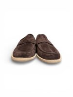 Mocassino Uomo Barrett In Camoscio Testa di Moro Con Fondo Gomma Antiscivolo Art. 261U035.6 - immagine 3