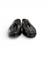 Mocassino Uomo con Nappine Barrett In Pelle Spazzolata Nera Con Fondo Cuoio e Gomma Antiscivolo Art. 241U071.1 - immagine 3