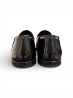 Mocassino Uomo con Nappine Barrett In Pelle Spazzolata Nera Con Fondo Cuoio e Gomma Antiscivolo Art. 241U071.1 - immagine 6