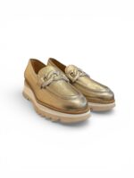Mocassino Luca Grossi in Pelle Platino e Fondo in Gomma alt. 5 cm Art. L292M - immagine 2