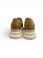 Mocassino Luca Grossi in Rafia Intrecciata Beige e Fondo in Gomma alt. 5 cm Art. L838M - immagine 4