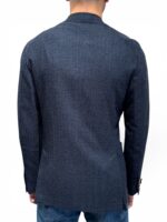Giacca Lardini Doppiopetto in Misto Cotone Blu Art. CNLKJ6EJ85 PALK66042 850 - immagine 3